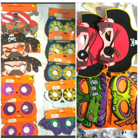 halloween Other - : * 15 Felt & foam eye Masks Girls Boys Cosplay Masquerade Party favor Halloween